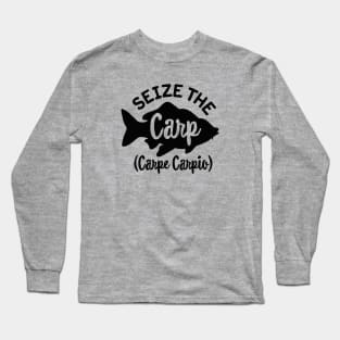 Seize the Carp day funny Carp fishing Carpe Carpio Long Sleeve T-Shirt